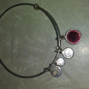 Alex And Ani Bracelet With Pink Stone